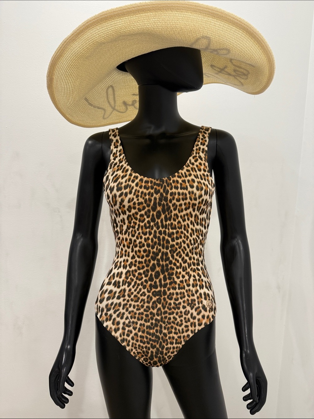 Roberto Cavalli Leopard One Piece Bodysuit Swimsuit S New Backless Beachwear